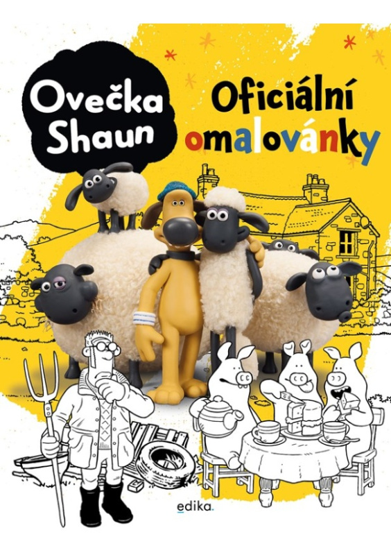 Ovečka Shaun - oficiální omalovánky Edika