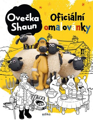 Ovečka Shaun - oficiální omalovánky Edika