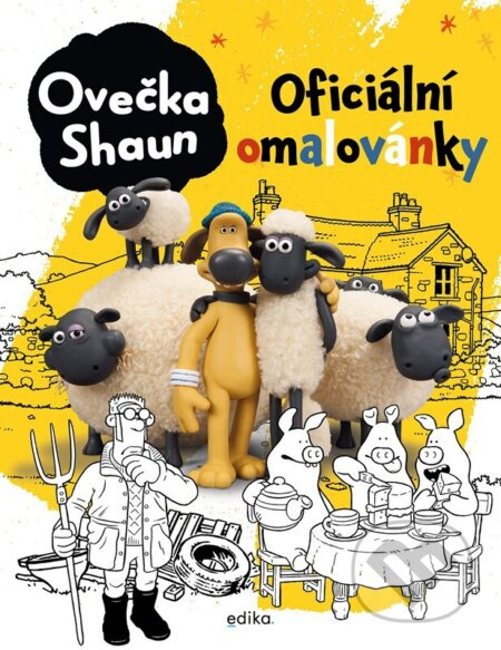 Ovečka Shaun - oficiální omalovánky Edika