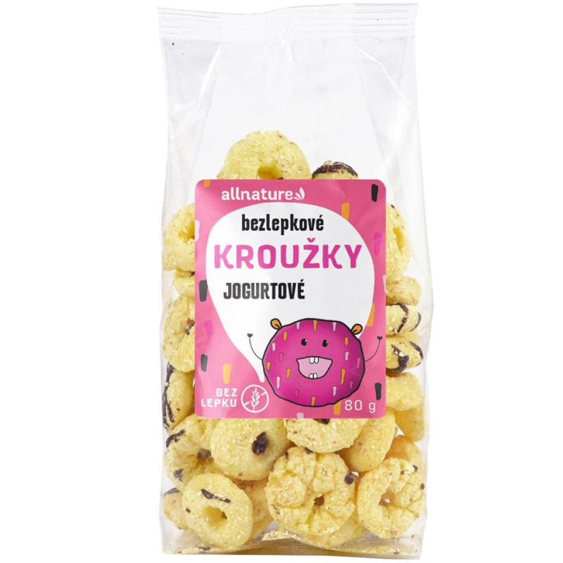 Allnature Kroužky jogurtové bezlepkové