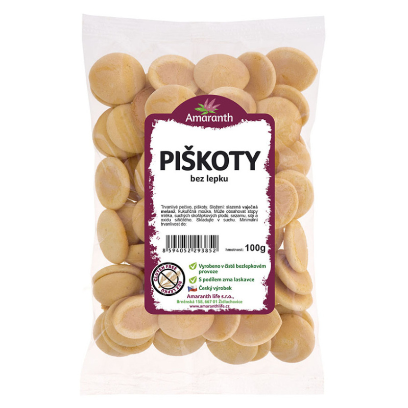AMARANTH Piškoty bezlepkové 100 g