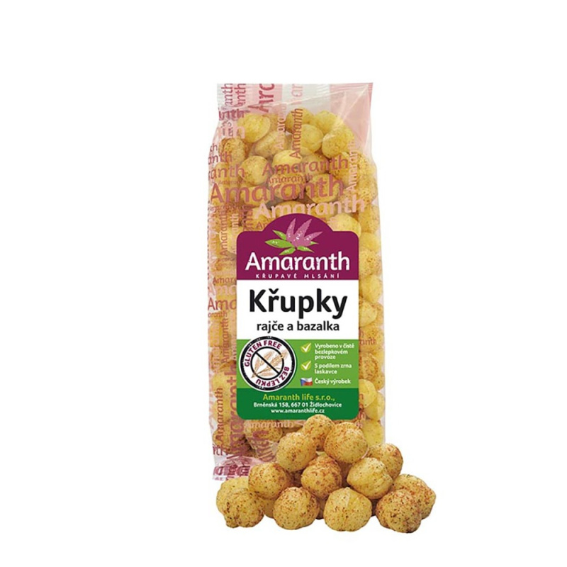 AMARANTH Křupky rajče bazalka 80 g