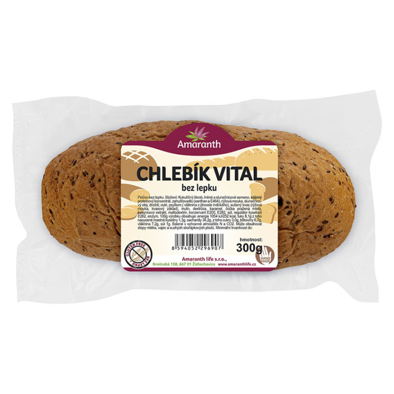 AMARANTH Bezlepkový chlebík Vital 300 g