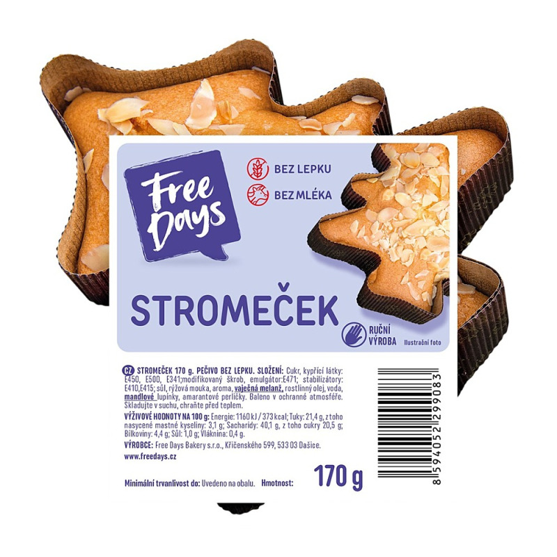 FREE DAYS Stromeček bez lepku 170 g