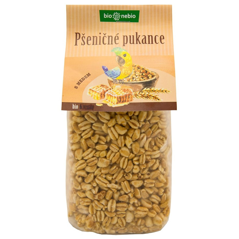 Bionebio BIO pšeničné pukance s medem