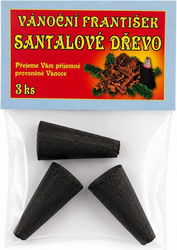 Vánoční františky Santalové dřevo 3 ks Anděl Přerov s.r.o.