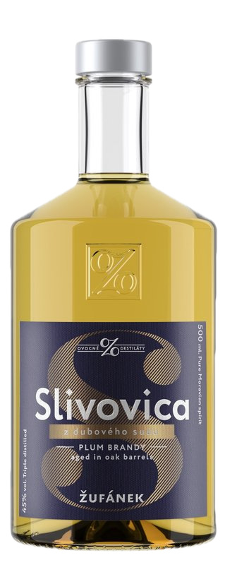 Žufánek Slivovice Žufánek Slivovica z dubového sudu 0,5l 45%