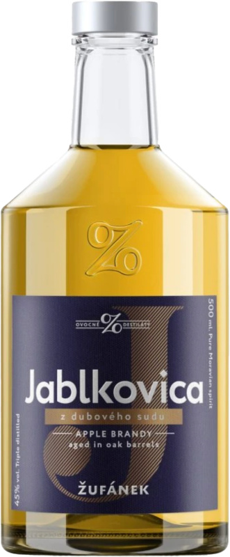 Jablkovica z dubového sudu Žufánek 45 % 0,5 l