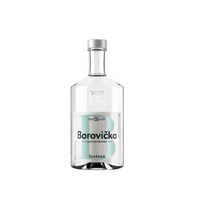 Borovička Žufánek 45 % 0,5 l