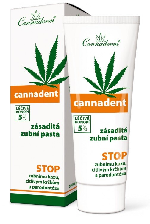 CANNADERM Cannadent ošetřující zubní pasta 75g