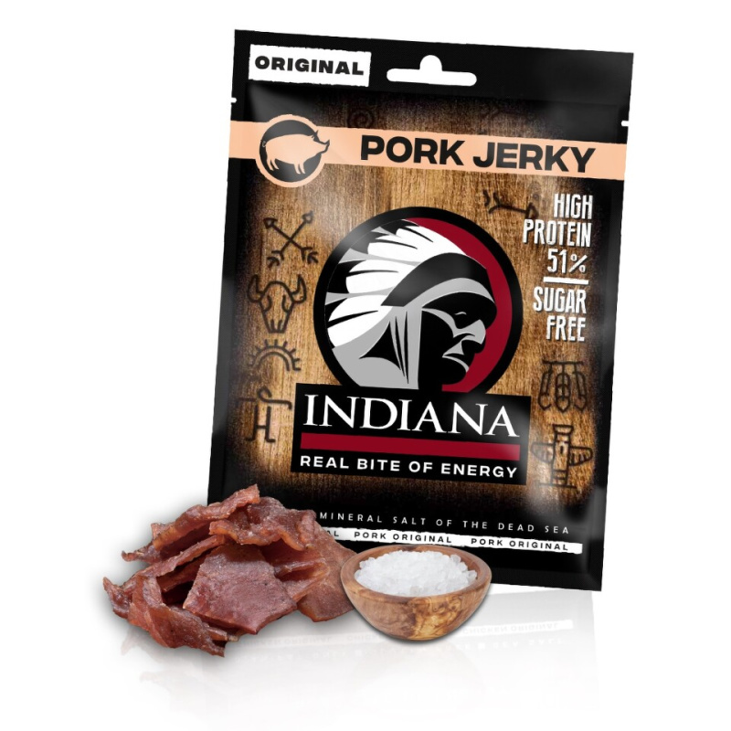 INDIANA Jerky vepřové Original ZIP 90g