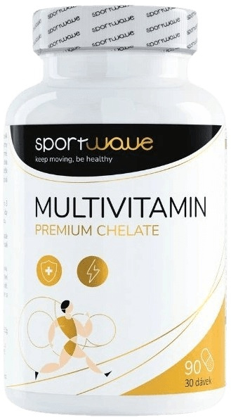 SportWave Multivitamin premium chelate 90 kapslí