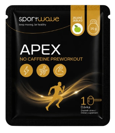 Sportwave Apex No Caffeine Preworkout 16 g - zelené jablko