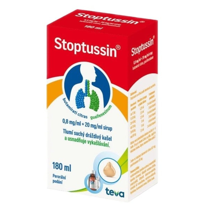Stoptussin 0.8mg/ml+20mg/ml sir.1x180ml