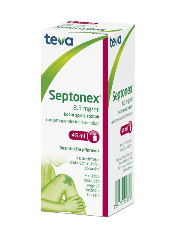 SEPTONEX 8.3mg/ml sprej v roztoku 45 ml