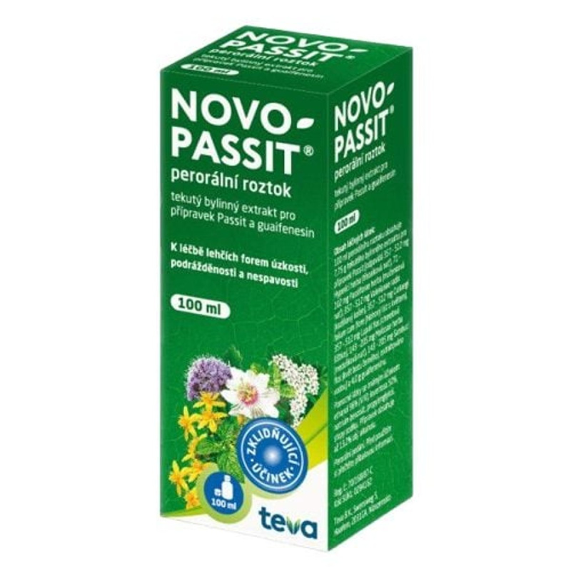 NOVO-PASSIT 77,5MG/ML+40MG/ML perorální roztok 1X100ML