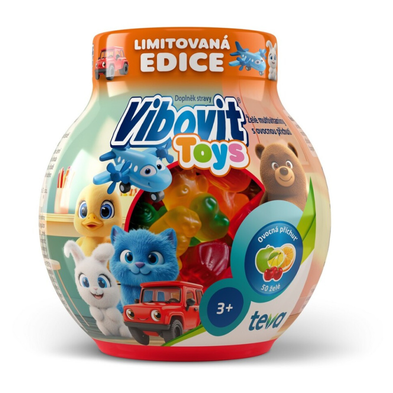VIBOVIT Toys želé bonbóny multivitamín 50 kusů