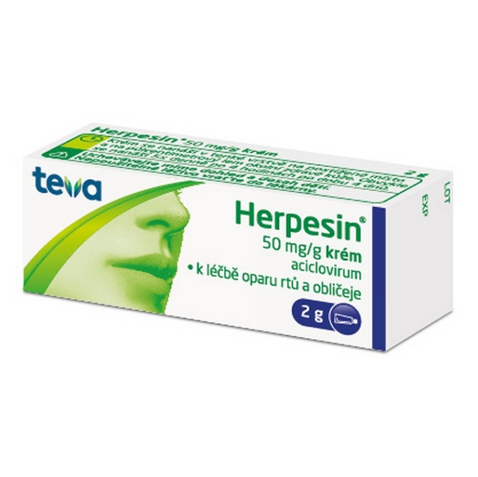 HERPESIN Krém 5 % 2 g