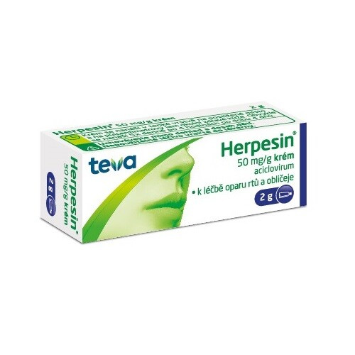 HERPESIN Krém 5 % 2 g