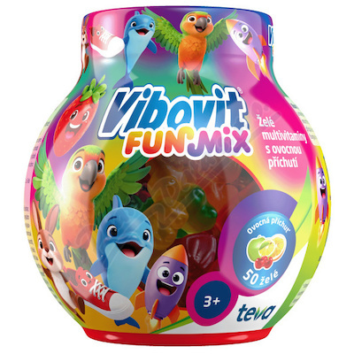VIBOVIT Funmix želé multivitaminy 50 kusů + LIMITOVANÁ EDICE