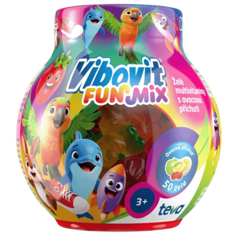 VIBOVIT Funmix želé multivitaminy 50 kusů + LIMITOVANÁ EDICE