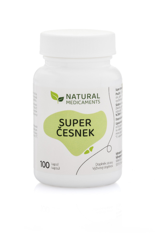 NATURAL MEDICAMENTS Super česnek 100 tablet