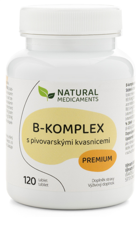 Natural Medicaments B-komplex s pivovarskými kvasnicemi Premium 120 tablet