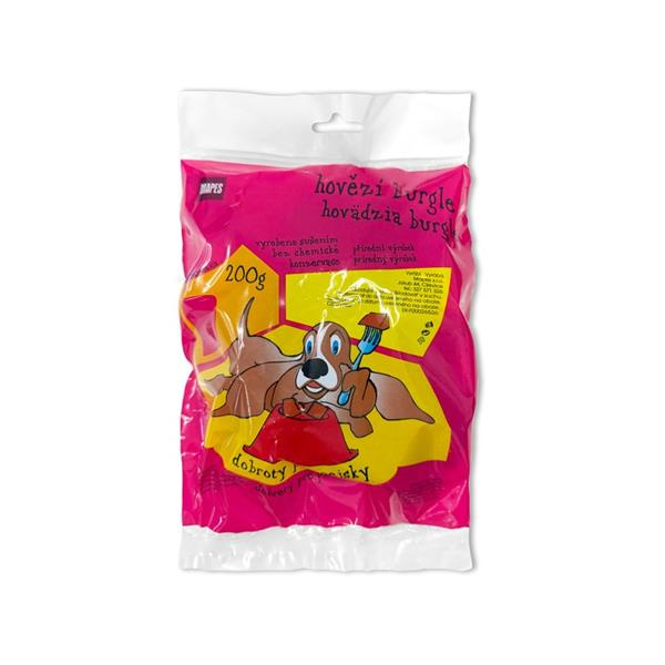 Pochoutka sušená MAPES burgle 200g 