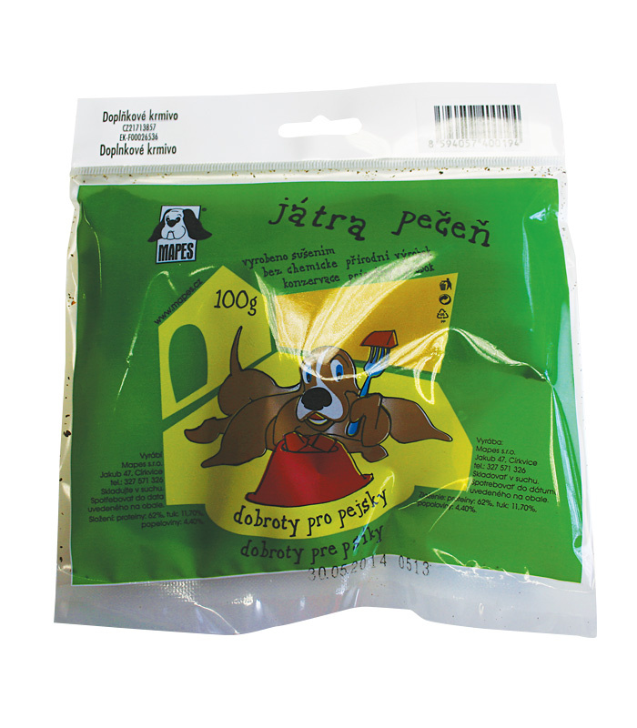 Pochoutka sušená MAPES játra 100 g
