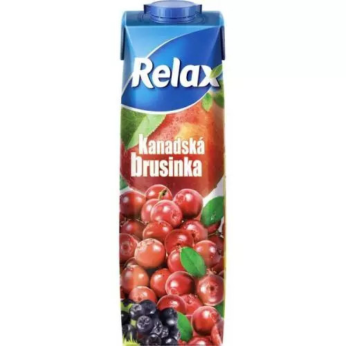 Relax džus select brusinka 1L