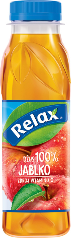 Džus Relax - 100%, jablko, 12x 0,33 l