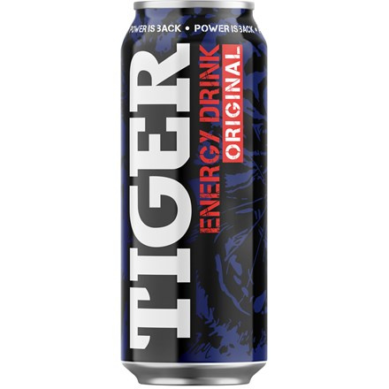 TIGER Energy Drink 12 x 500 ml plech