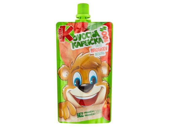 Kubík kapsička 100g Broskev
