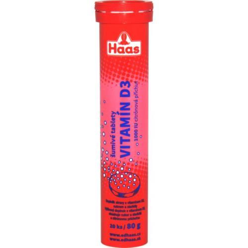 Haas šumivé tabletky vitamín d3 80g
