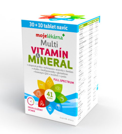 Multivitamín Minerál tbl.30+10 Moje lékárna