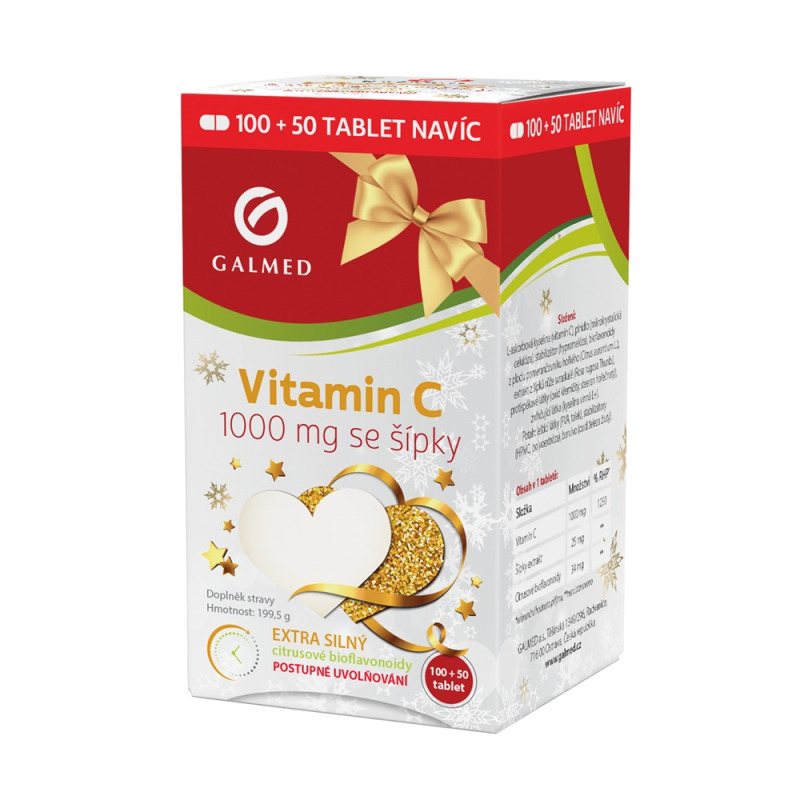 VB GAL Vitamín C 1000mg se šípky Galmed tbl 100+50