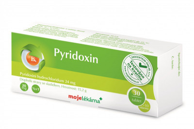 Pyridoxin 20mg tbl.30+10 Moje lékárna