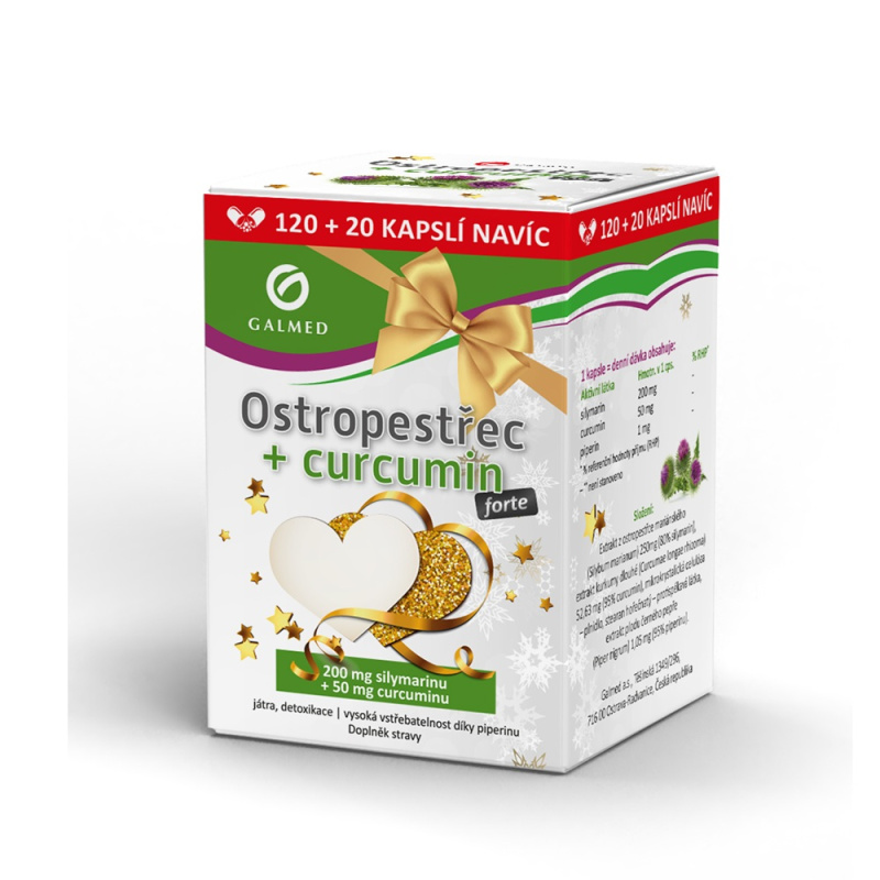 Galmed Ostropestřec+curcumin forte 120+20 kapslí