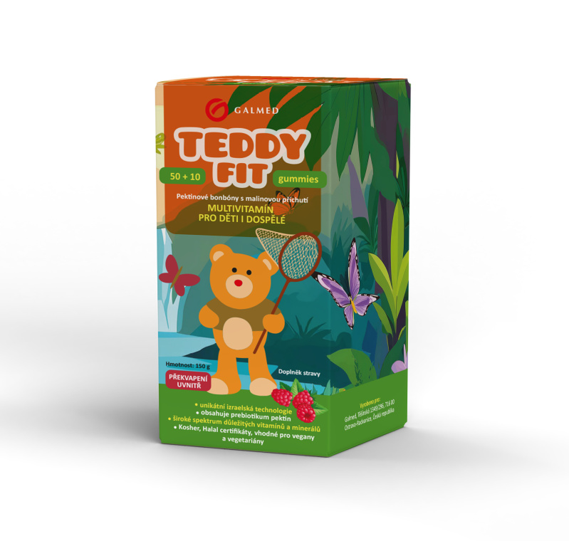 TeddyFit gummies 50+10ks LOVEC MOTÝLŮ