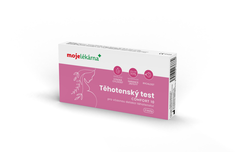 Test těhotenský Comfort 10 2ks Moje lékárna
