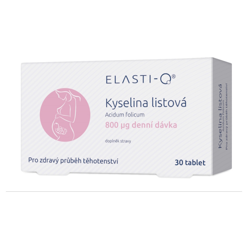 Elasti-Q Kyselina listová 800, 30 kapslí