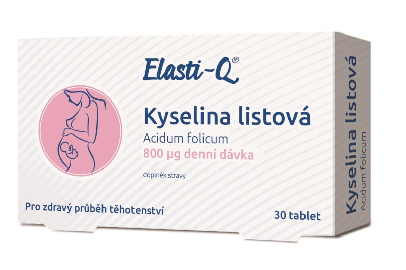 Elasti-Q Kyselina listová 800, 30 kapslí