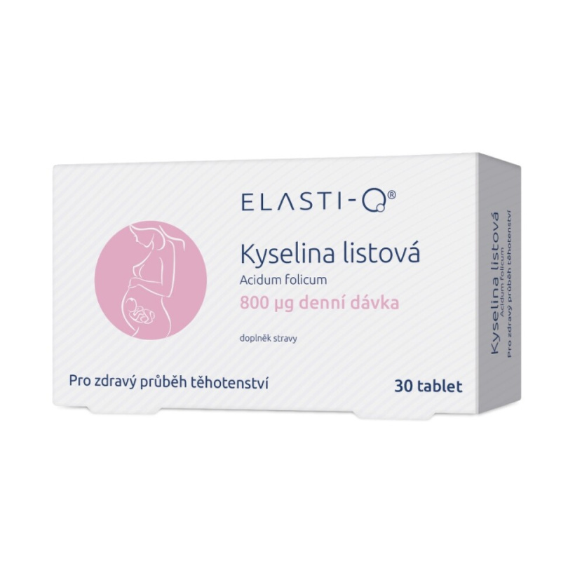 Elasti-Q Kyselina listová 800, 30 kapslí