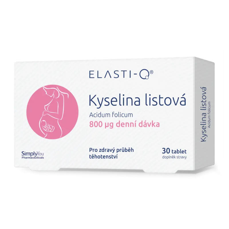 Elasti-Q Kyselina listová 800, 30 kapslí
