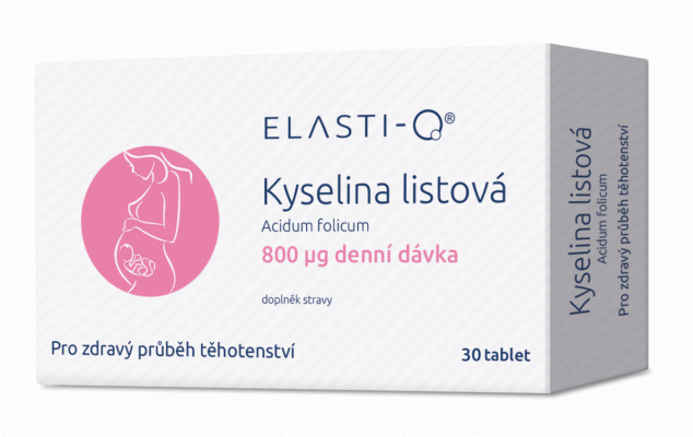 Elasti-Q Kyselina listová 800, 30 kapslí