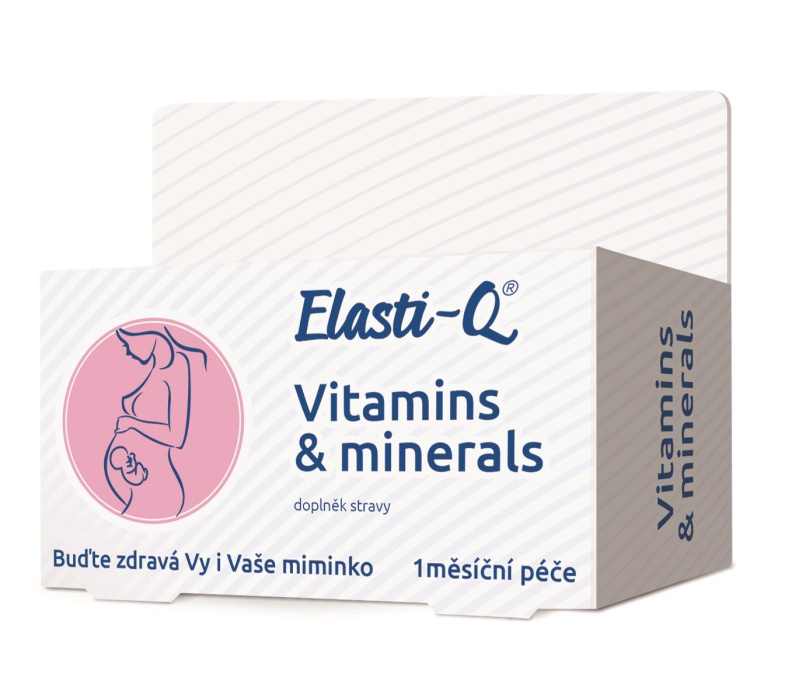 Elasti-Q Vitamins & Minerals s postupným uvolňováním, 30 tablet