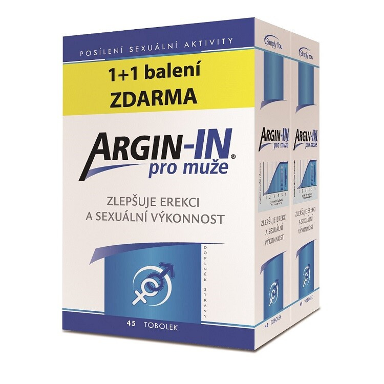 ArginMax Argin-IN pro muže tob.45 + Argin-IN tob.45 ZDARMA