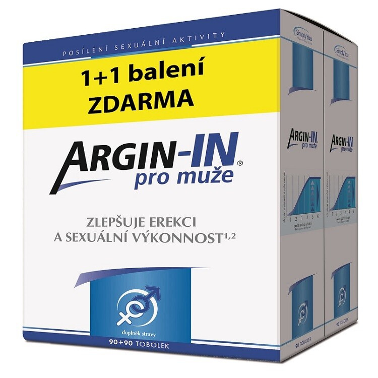 ArginMax Argin-IN pro muže tob.90 + Argin-IN tob.90 ZDARMA