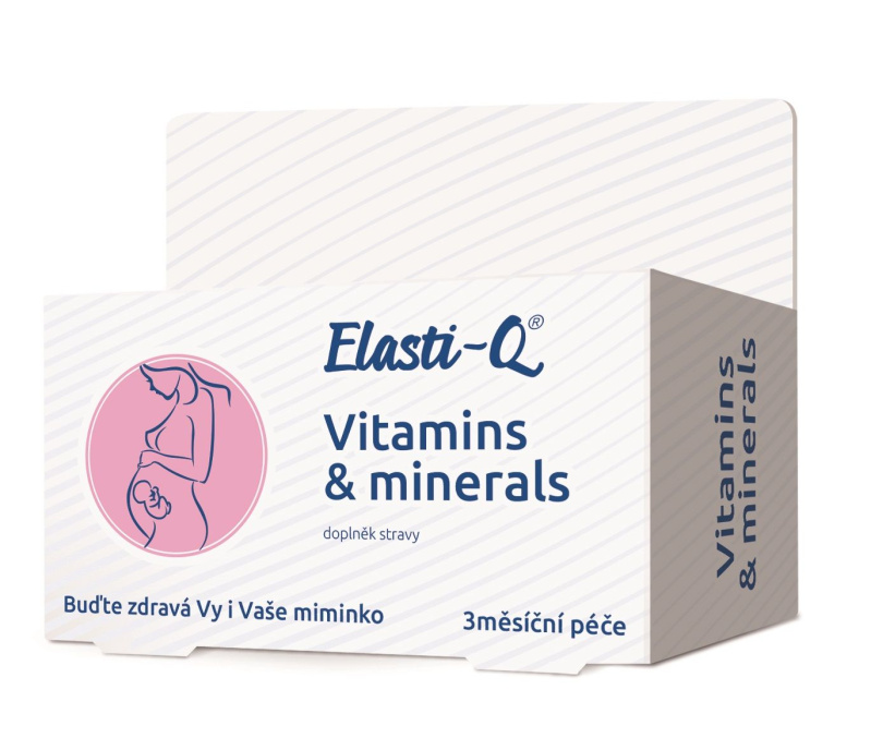 Elasti-Q Vitamins & Minerals s postupným uvolňováním, 90 tablet