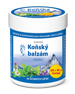 Koňský balzám SWISS chladivý, 250 + 50 ml